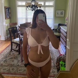 Light Pink Ruffle Bikini Set